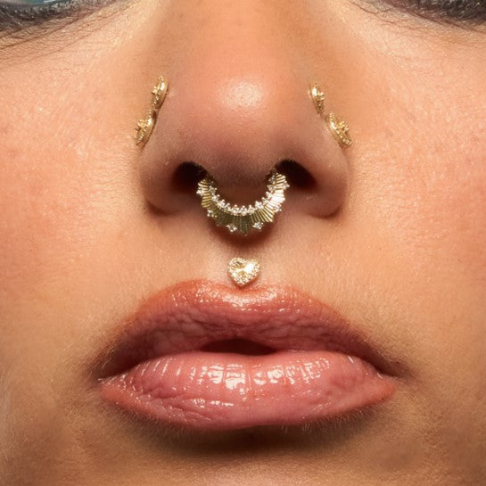 Rebel Heart Threadless End with Diamond