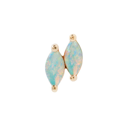 Zuri Double Threadless End with Opal