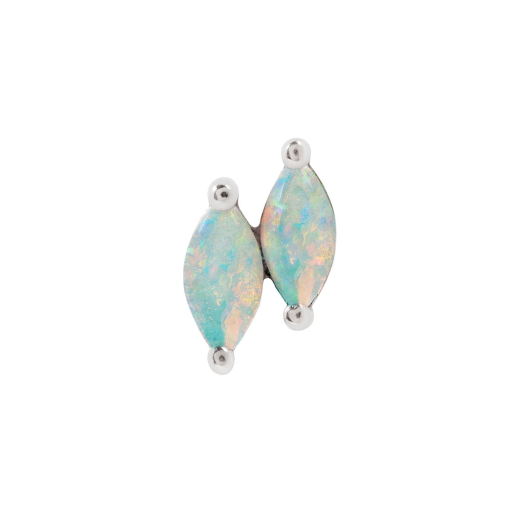 Zuri Double Threadless End with Opal