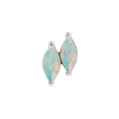 Zuri Double Threadless End with Opal