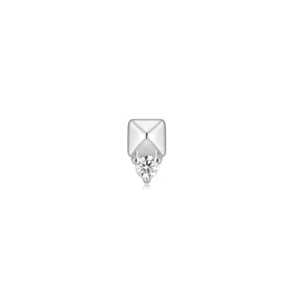 Rhodes Threadless End with Diamond