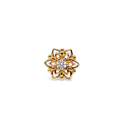 Mandala Threadless End with CZ