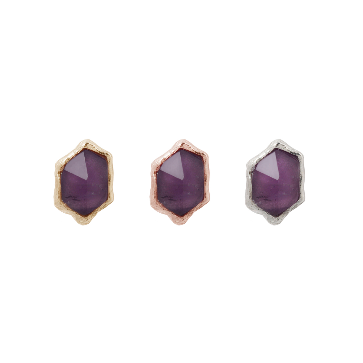 Pump Up The Volume Threadless End with Amethyst