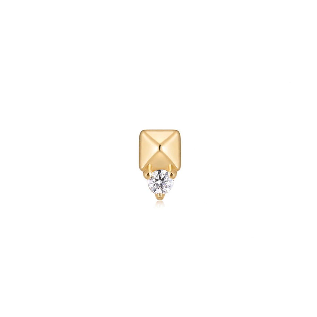 Rhodes Threadless End with Diamond