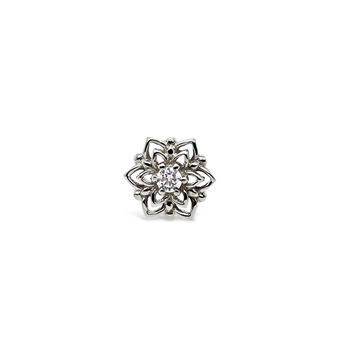 Mandala Threadless End with CZ