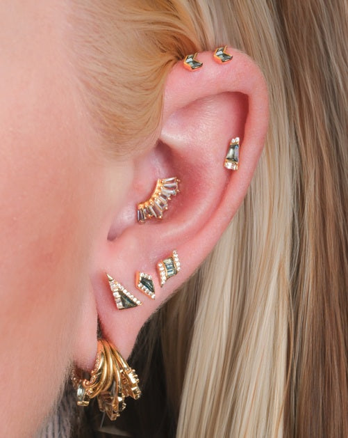 Enlighten Threadless End with Blue Topaz Ombre