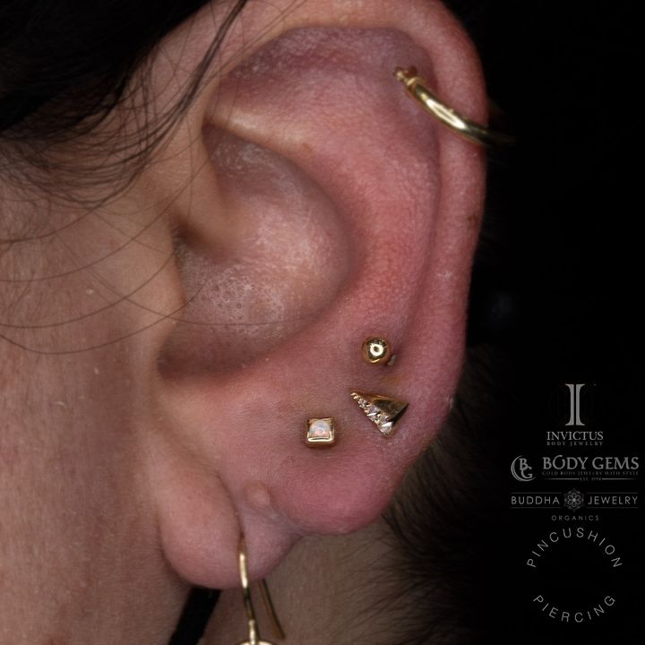 Lux Spike Threadless End with Reverse Set CZ