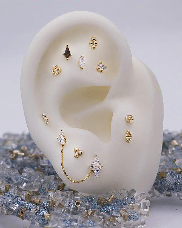 Zuri Threadless End with CZ