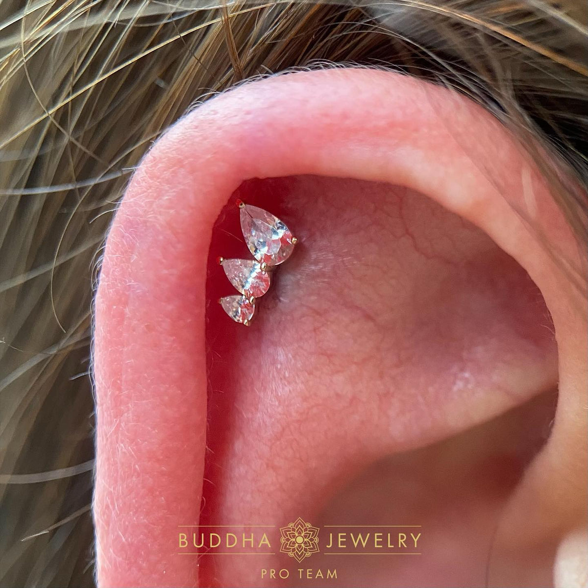 Myriad Threadless End with CZ