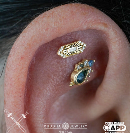Inspire Threadless End with Diamond