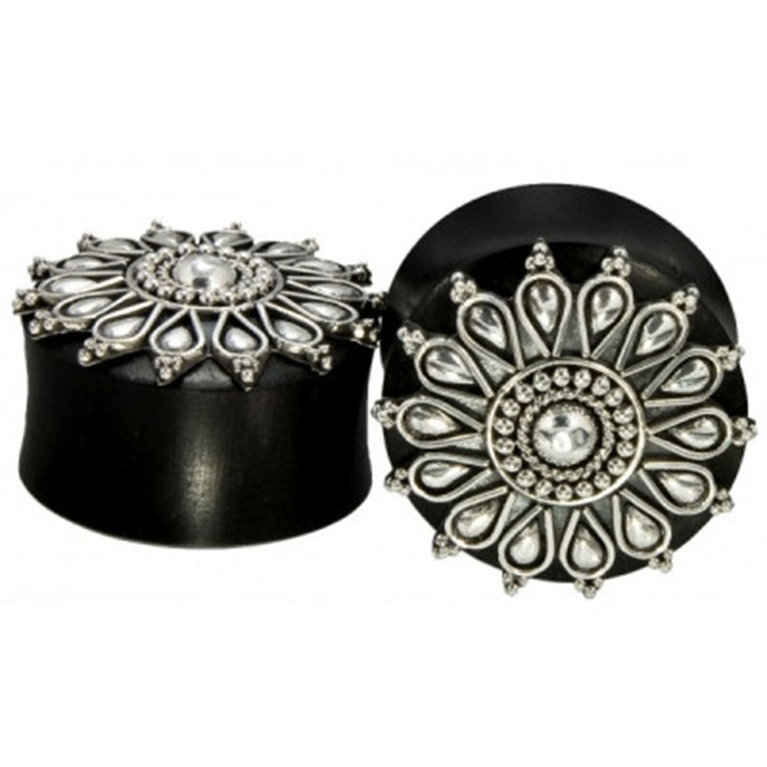 Verdant Plugs - Arang wood + Silver